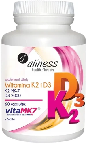 Witamina K2 i D3 100 mcg 60 kaps Aliness.webp