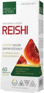 Medica Herbs Reishi 60 kapsułek - Odporność i Krążenie