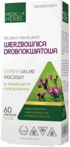 Medica Herbs Wierzbownica drobnokwiatowa 60 kapsułek - Układ Moczowy Prostata i Dobre Samopoczucie