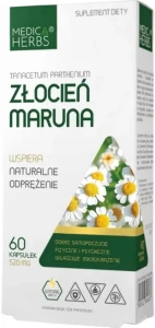 Medica Herbs Złocień maruna 60 kapsułek - Dobre Samopoczucie Psychiczne i Fizyczne