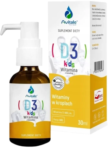 Krople Avitale, D3 KIDS x 30 ml, Aliness.webp