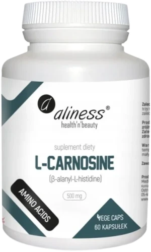 L-Carnosine 500 mg x 60 Vege caps., Aliness.webp