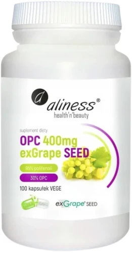 OPC exGrapeSeeds 400 mg x 100 vege caps. Aliness.webp