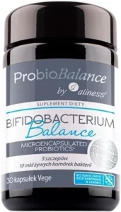 Aliness ProbioBALANCE Bifidobacterium Balance 10 mld. 30 kapsułek VEGE - Problemy Jelitowe