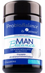 Aliness ProbioBALANCE Man Balance 20 mld. 30 kapsułek - Probiotyk na Jelita dla Mężczyzn