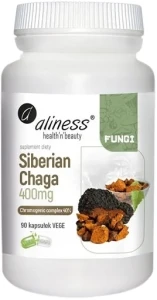 Aliness Siberian Chaga ekstrakt 40, 400mg 90 kapsułek VEGE - Układ Immunologiczny