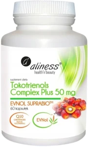 Aliness Tokotrienols Complex PLUS 50 mg EVNOL SUPRABIO 60 kapsułek - Stres Oksydacyjny