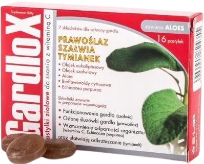 Gardlox tabletki do ssania ziołowe, S-Lab.webp