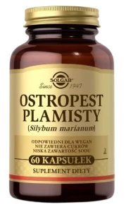 Solgar Ostropest plamisty 60 kapsułek - Trawienie Odporność i Układ Pokarmowy