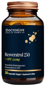 Resveratrol 250mg + OPC 30 kapsułek, Doctor Life