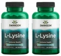 Zestaw 2x AjiPure L-Lizyna L-Lysine 500mg 90kaps, Swanson