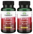 Zestaw 2x Kwas Alfa Liponowy - Alpa Lipoic Acid 100mg 120 kaps, Swanson