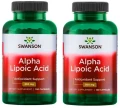 Zestaw 2x Alpa Lipoic Acid - Kwas Alfa Liponowy 300mg 120 kaps, Swanson