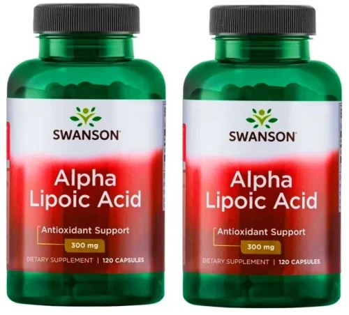 Zestaw 2x Alpa Lipoic Acid - Kwas Alfa Liponowy 300mg 120 kaps, Swanson