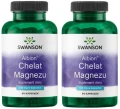 Zestaw 2x Albion Chelat Magnezu 133mg 90 kaps, Swanson