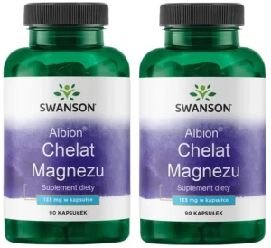 Zestaw 2x Albion Chelat Magnezu 133mg 90 kaps, Swanson