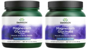 Zestaw 2x Albion Chelat Magnezu 150g, Swanson