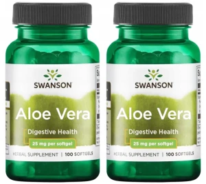 Zestaw 2x Aloe Vera (5000mg) 100 sgels, Swanson