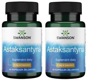 Zestaw 2x Astaksantyna 4mg 60kaps, Swanson