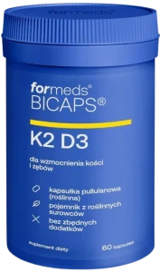 ForMeds BICAPS K2 D3 60 kapsułek – Kości Wapń Odporność