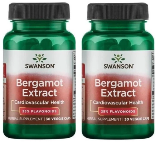 Zestaw 2x Bergamot extract 30 kaps, Swanson
