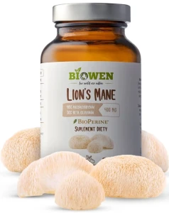 Biowen Lion’s Mane 400mg 90 kapsułek - Układ Nerwowy Pamięć Koncentracja