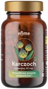 EkaMedica efime Karczoch 60 kapsułek – Wątroba Trawienie Detoks