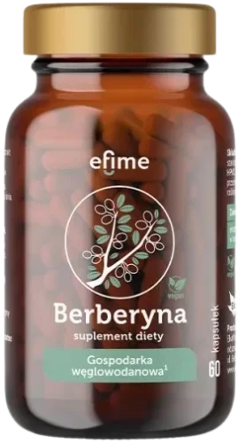 efime Berberyna Metabolizm glukozy 60 kapsułek, EkaMedica.webp