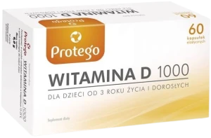 Salvum Protego Witamina D 1000 60 kapsułek - Odporność Kości Mięśnie Stawy
