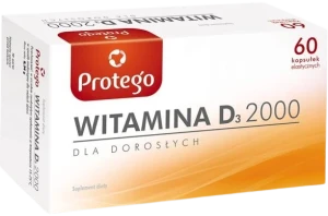 Salvum Protego Witamina D 2000 60 kapsułek - Odporność Kości Mięśnie Stawy