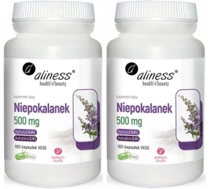 Zestaw 2x Niepokalanek 500mg (Vitex agnus-castus) x 100 Vege caps, Aliness