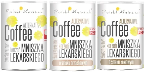 Zestaw 3 kaw alternatywnych (naturalna+kawowa+orzechowa), Polski Mniszek.webp