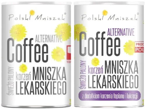 Zestaw kaw alternatywnych - Naturalna + Z dodatkiem korzenia łopianu i lukrecji, Polski Mniszek.webp
