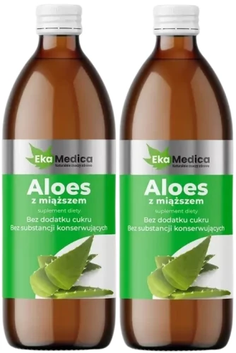 2 x Aloes z miąższem 0,5L, EkaMedica.webp