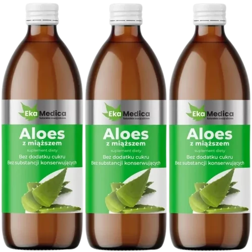 3 x Aloes z miąższem 0,5L, EkaMedica.webp