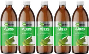 5 x Aloes z miąższem 0,5L, EkaMedica