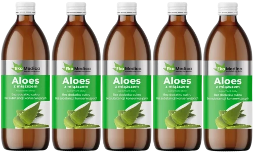 5 x Aloes z miąższem 0,5L, EkaMedica.webp