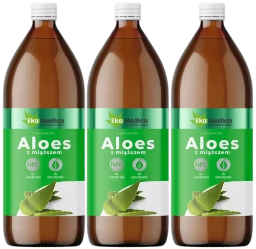 3 x Aloes z miąższem 1L, EkaMedica.webp