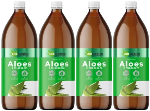 4 x Aloes z miąższem 1L, EkaMedica.webp