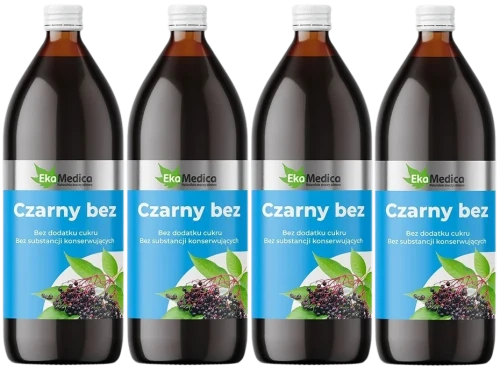 4 x Czarny Bez 0,5L, EkaMedica.webp