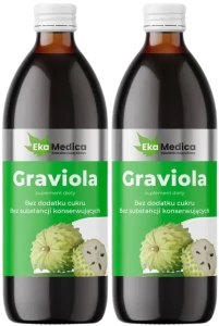 2 x EkaMedica Graviola 0,5L - Antyoksydant Odporność