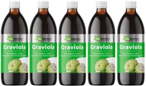 Zestaw 5x EkaMedica Graviola 0,5L - Antyoksydant Odporność