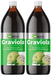 2 x EkaMedica Graviola 1L - Antyoksydant Odporność