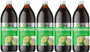 Zestaw 5x EkaMedica Graviola 1L - Antyoksydant Odporność