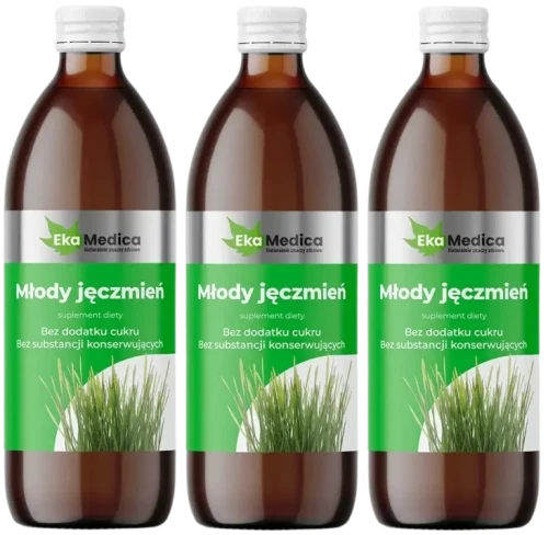 3 x Młody Jęczmień 0,5L, EkaMedica.webp