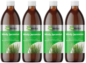 4 x Młody Jęczmień 0,5L, EkaMedica