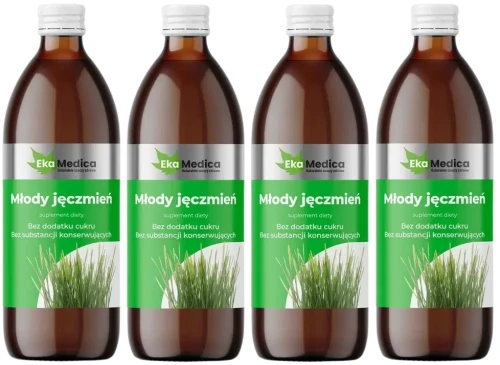 4 x Młody Jęczmień 0,5L, EkaMedica.webp