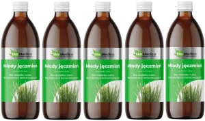 5 x Młody Jęczmień 0,5L, EkaMedica