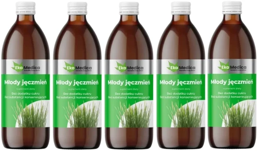 5 x Młody Jęczmień 0,5L, EkaMedica.webp
