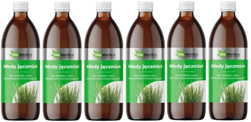 6 x Młody Jęczmień 0,5L, EkaMedica.webp